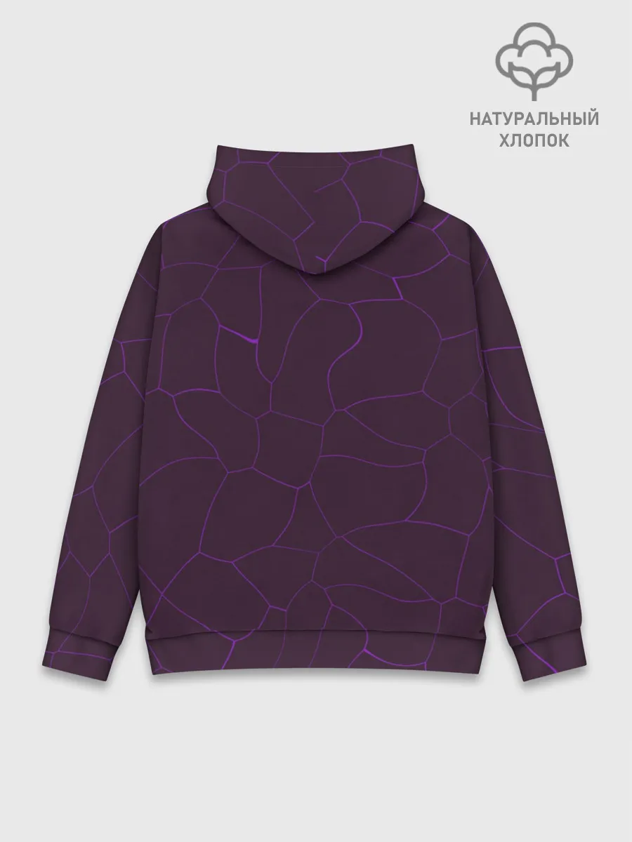Худи мужской база хлопок / Вишневые разломы