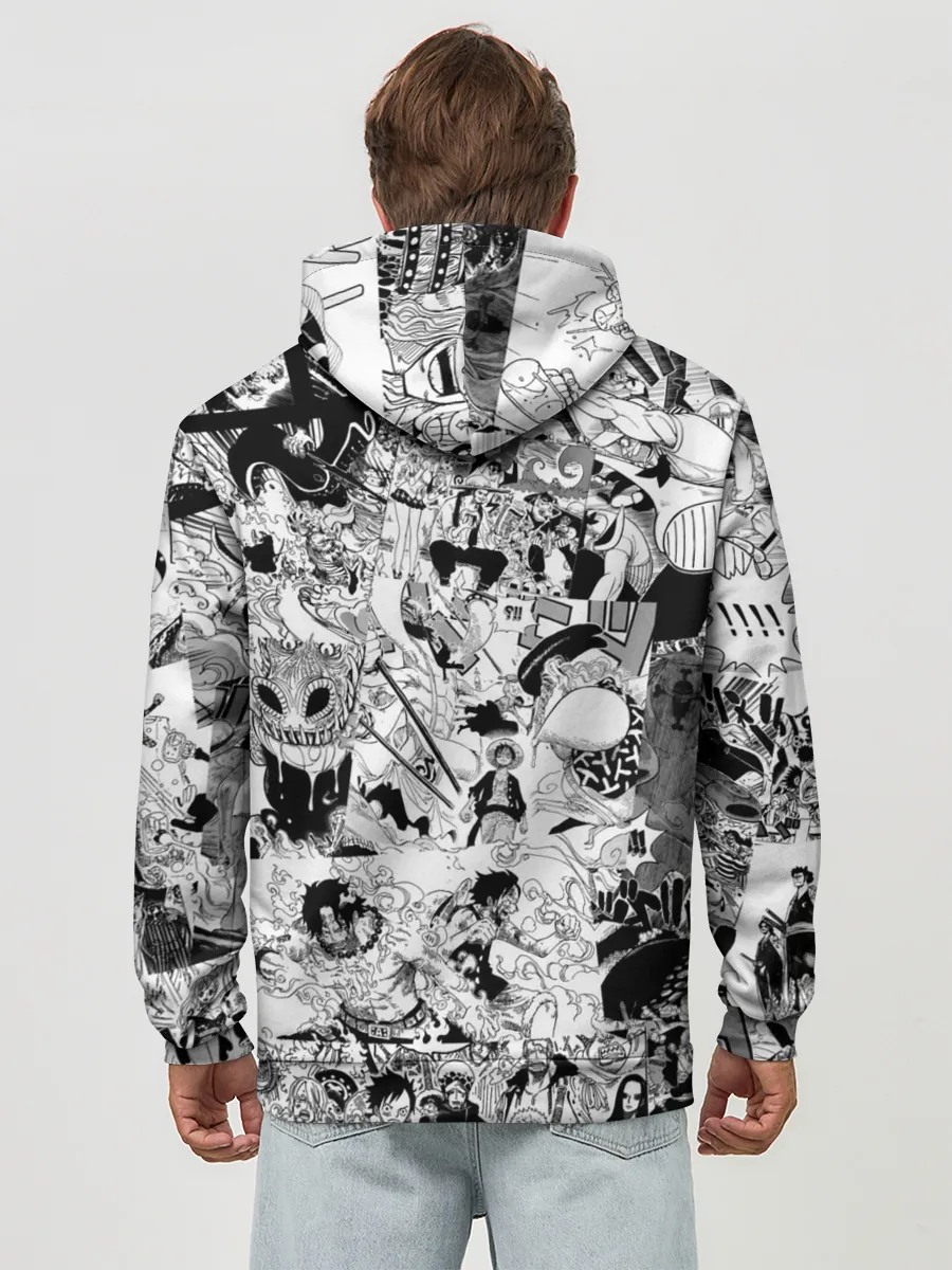 Худи мужской база хлопок / Ван Пис, One Piece, манга