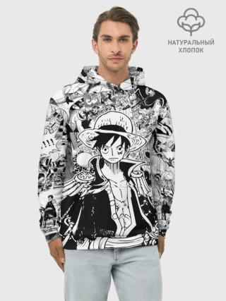 Худи мужской база хлопок / Ван Пис, One Piece, манга
