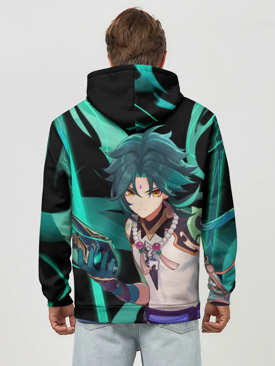 Худи мужской база хлопок / Геншин импакт: Сяо