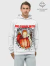 Худи мужской база хлопок / Удар сквозь стену One Punch-Man