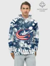 Худи мужской база хлопок / Коламбус Блю Джекетс, Columbus Blue Jackets