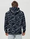 Худи мужской база хлопок / MERCEDES-BENZ / МЕРСЕДЕС-БЕНЗ / УЗОР