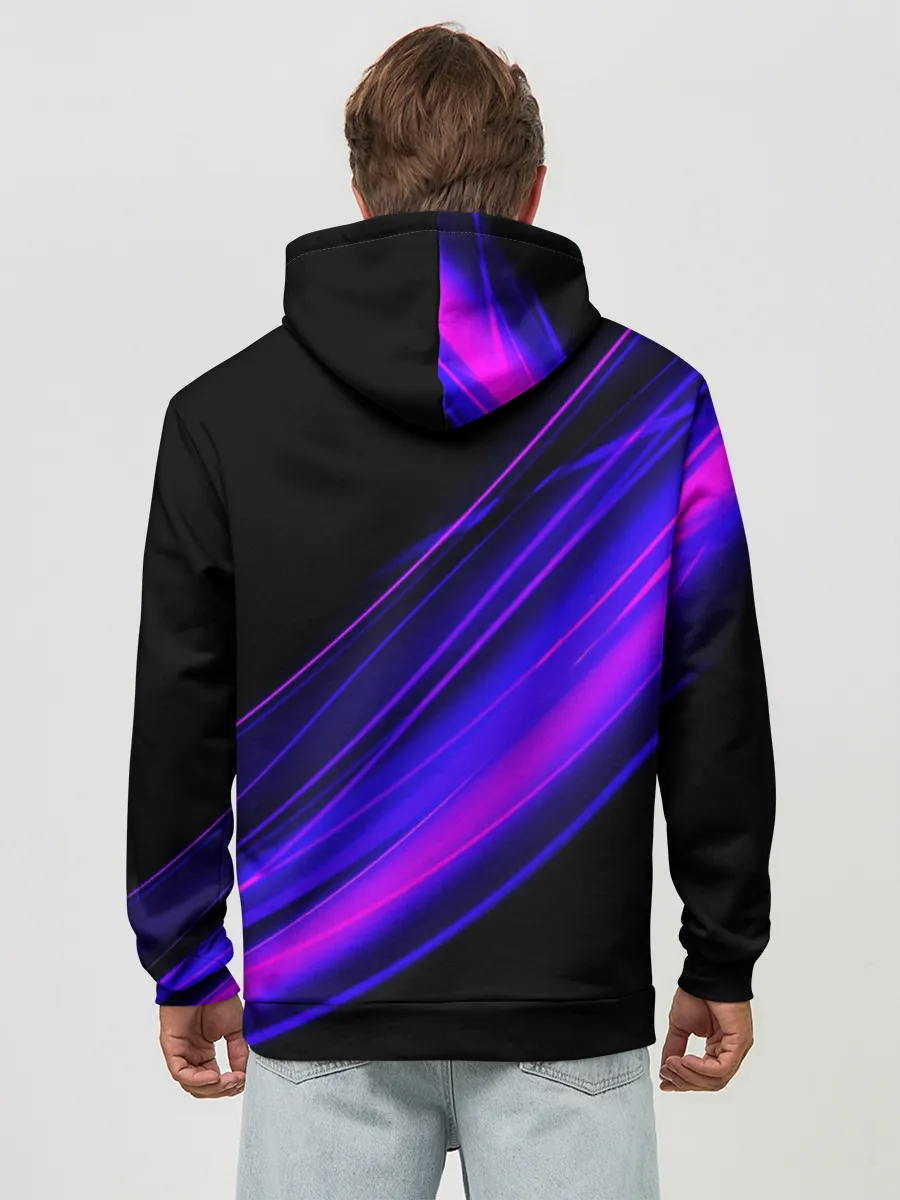 Худи мужской база хлопок / MERCEDES-BENZ / МЕРСЕДЕС-БЕНЗ / ПУРПУРНЫЙ