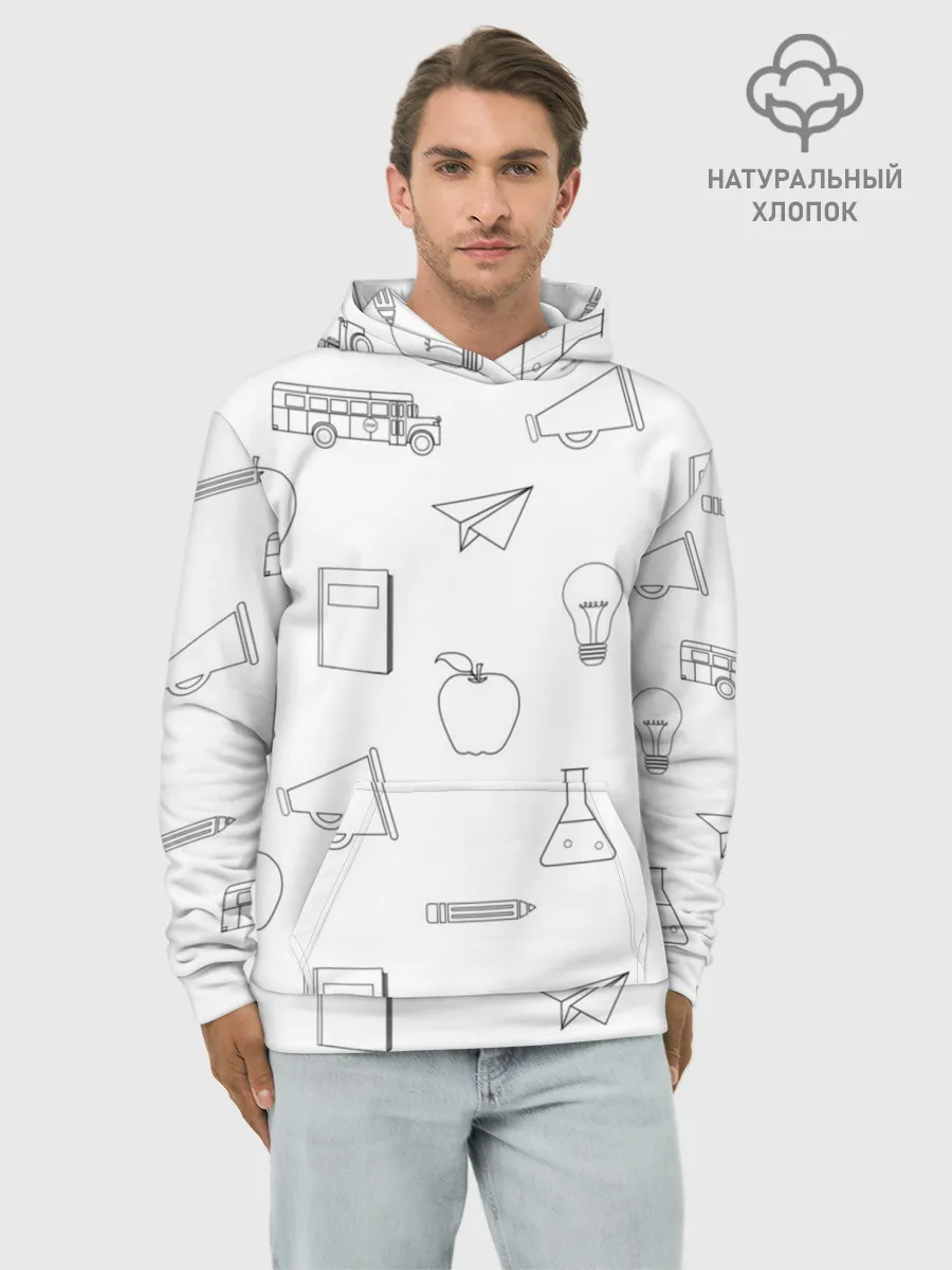Худи мужской база хлопок / эскизы простые