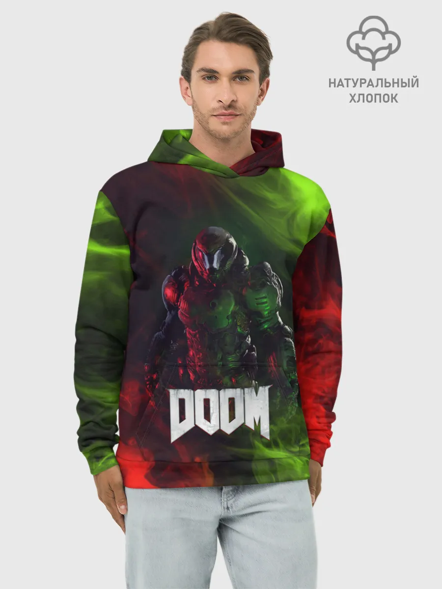 Худи мужской база хлопок / Doomguy | Doom