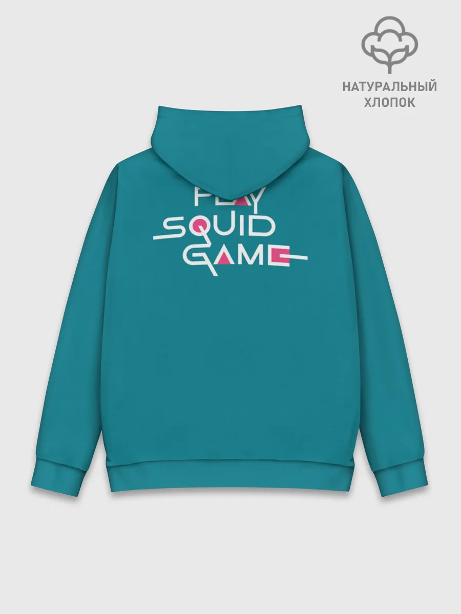 Худи мужской база хлопок / Keep calm and play squid game