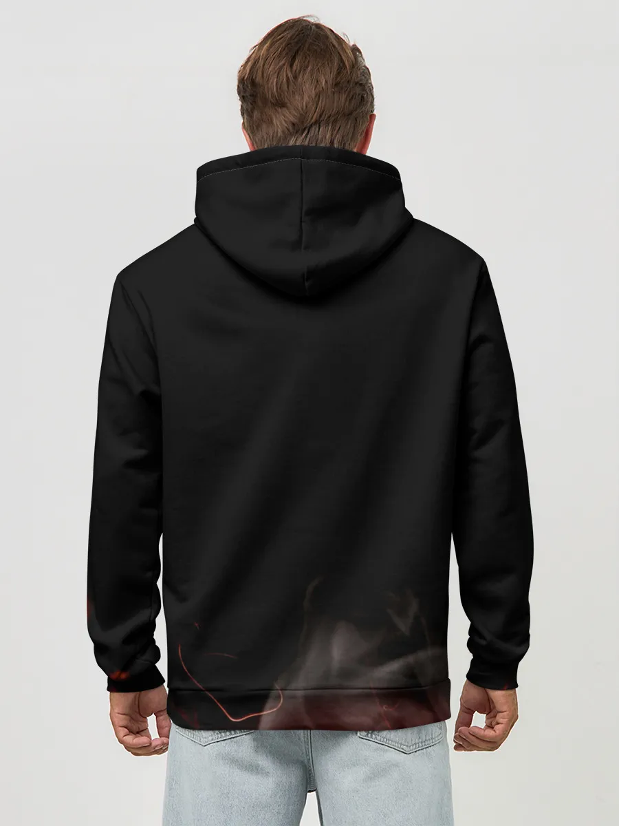 Худи мужской база хлопок / Атака на титанов Бронированный Титан