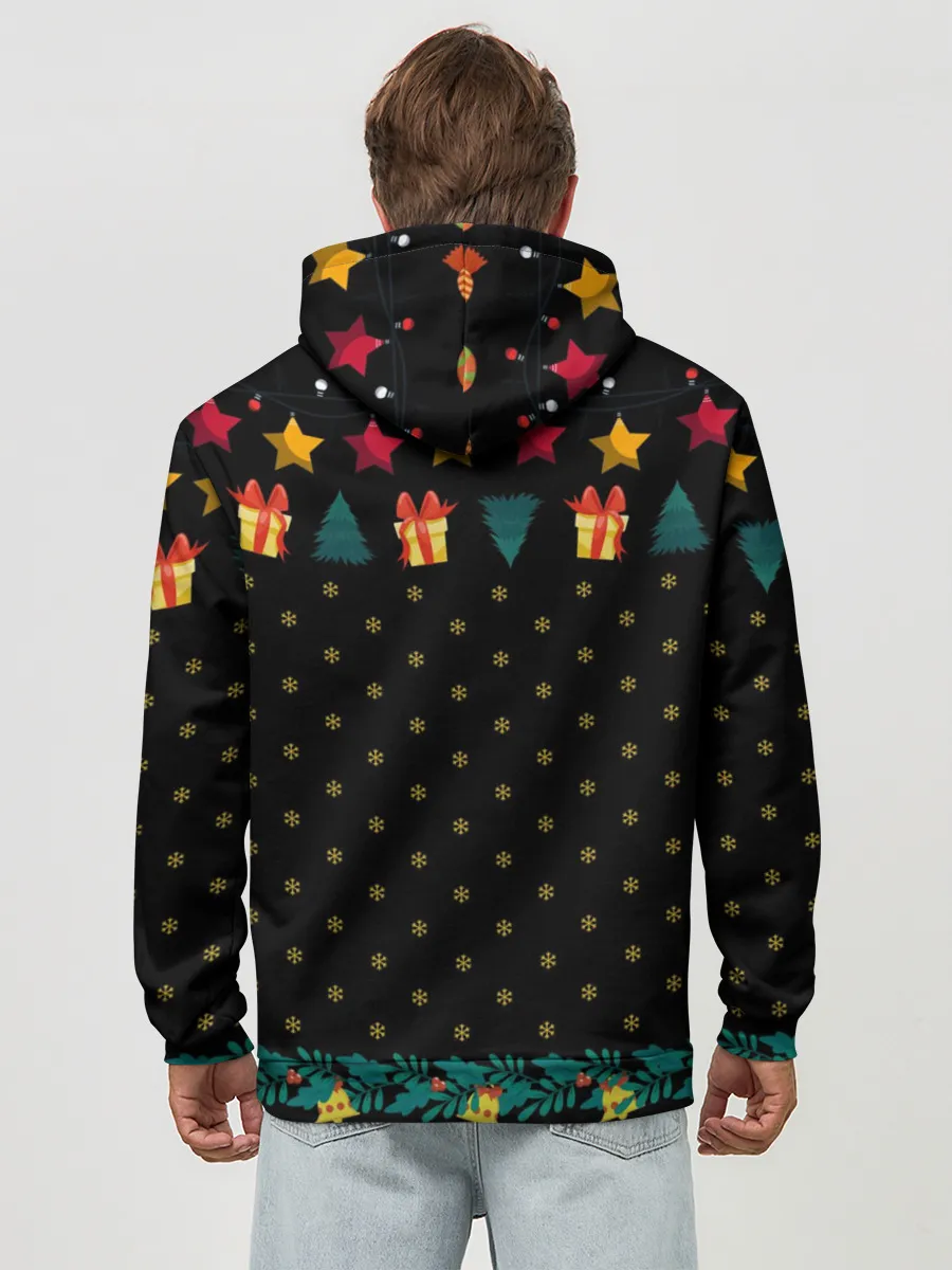 Худи мужской база хлопок / Новогодний Майнкрафт, Minecraft