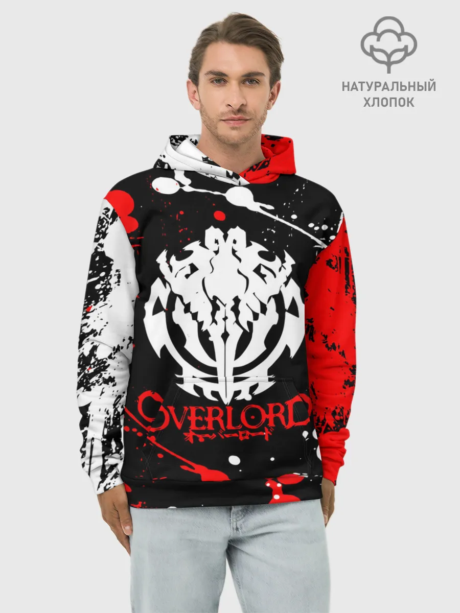 Худи мужской база хлопок / OVERLORD | оверлорд.
