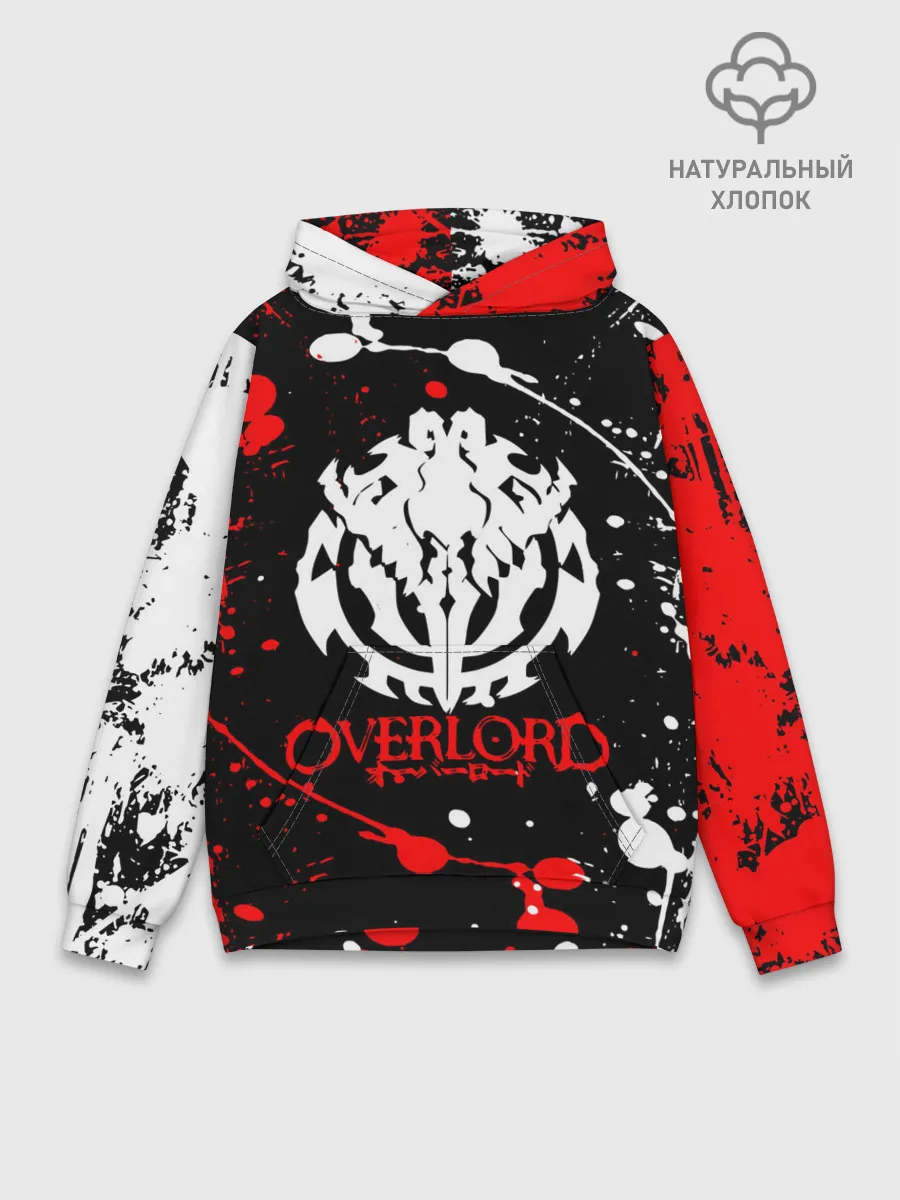 Худи мужской база хлопок / OVERLORD | оверлорд.