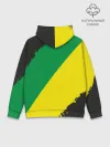 Худи мужской база хлопок / JDM GREEN YELLOW LOGO