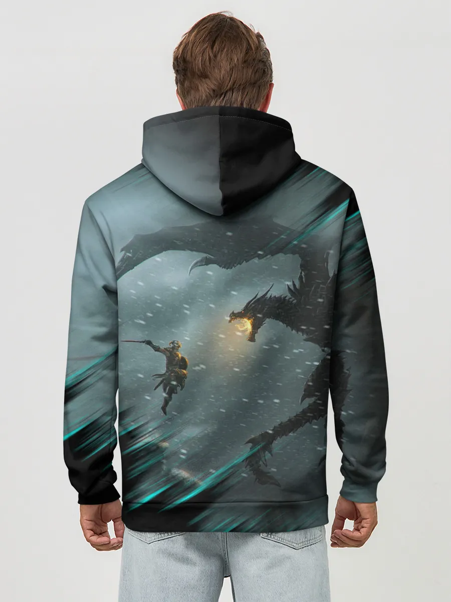 Худи мужской база хлопок / TES FUS RO DAH | DRAGON