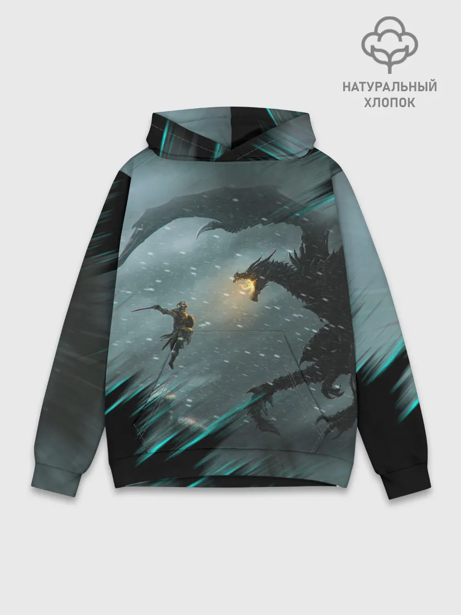 Худи мужской база хлопок / TES FUS RO DAH | DRAGON