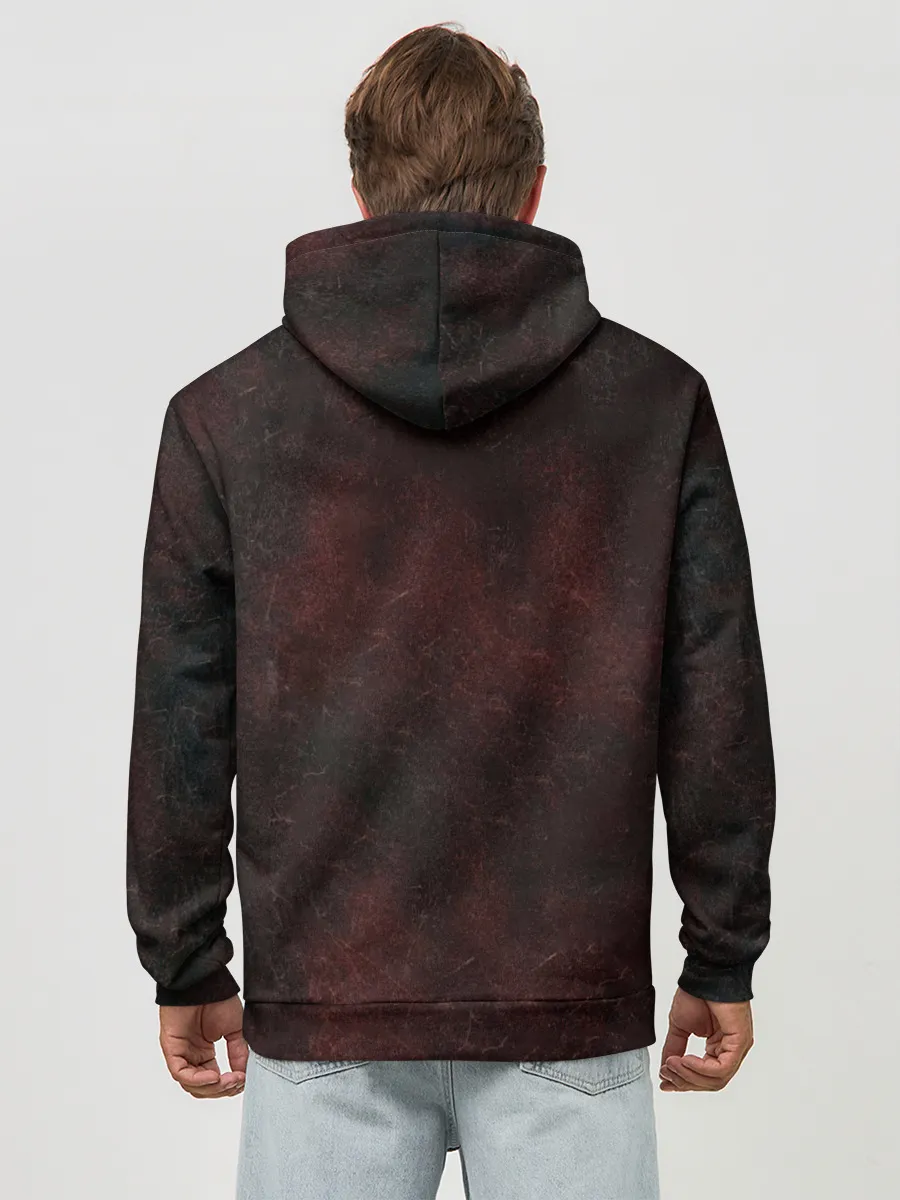 Худи мужской база хлопок / ГЭР Череп