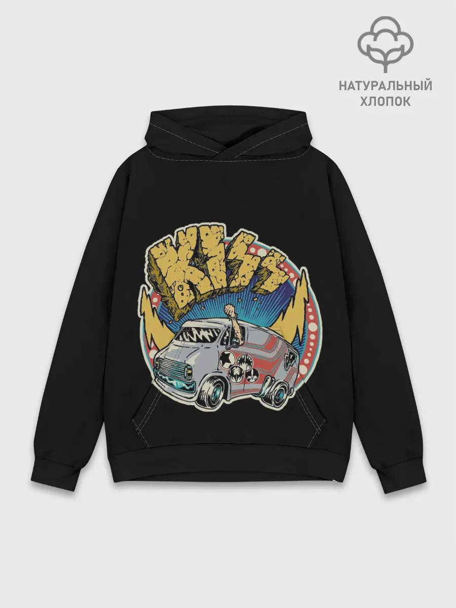 Худи мужской база хлопок / Едем на Кисс