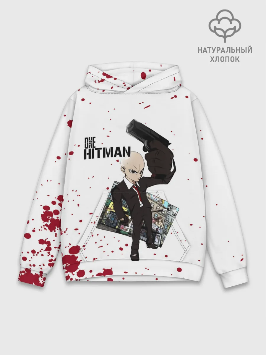 Худи мужской база хлопок / ONE HITMAN