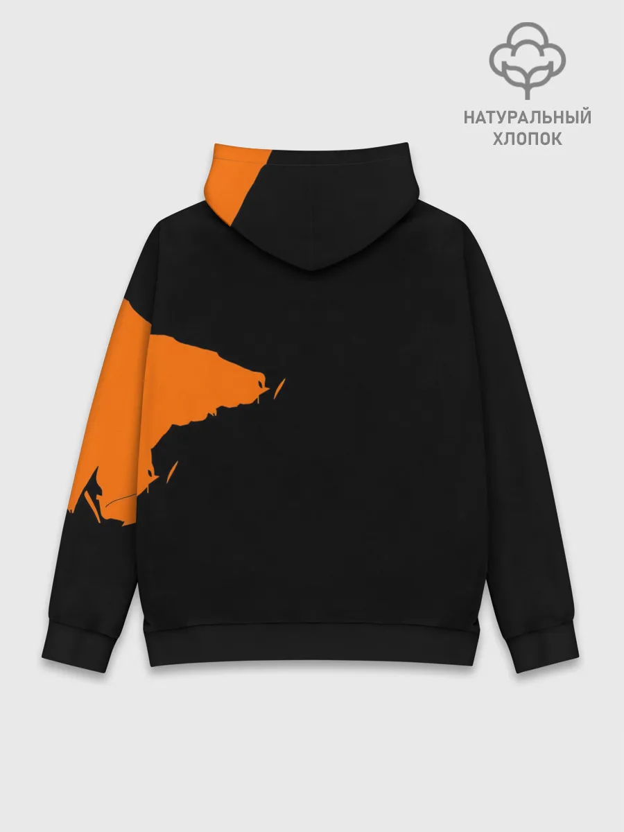 Худи мужской база хлопок / Сайтама образ в силуэте One Punch-Man