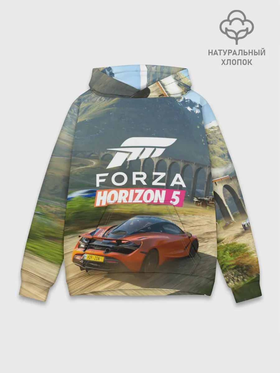 Худи мужской база хлопок / Forza Horizon 5, игра