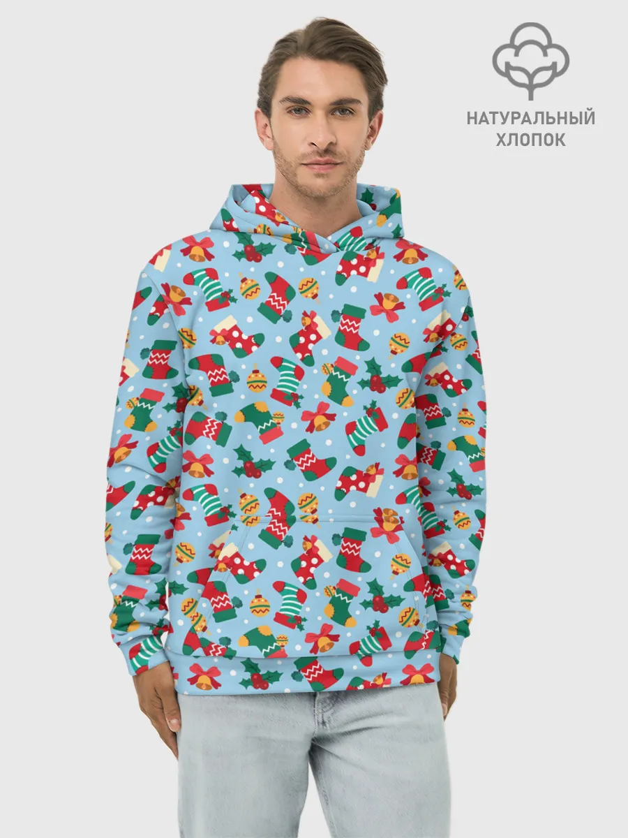 Худи мужской база хлопок / Christmas Background