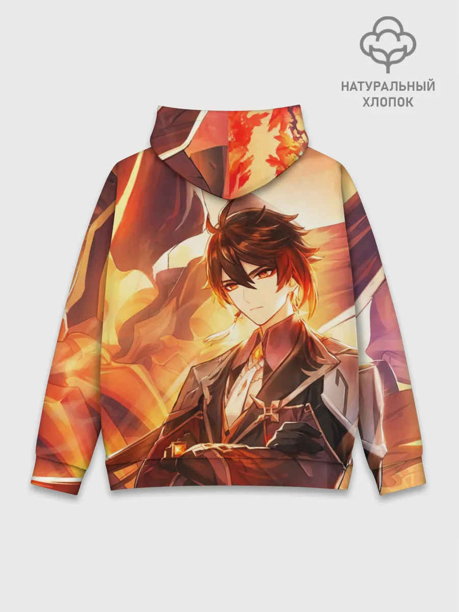 Худи мужской база хлопок / Genshin Impact: Zhongli