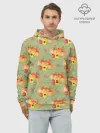Худи мужской база хлопок / Овощи: Тыквы паттерн