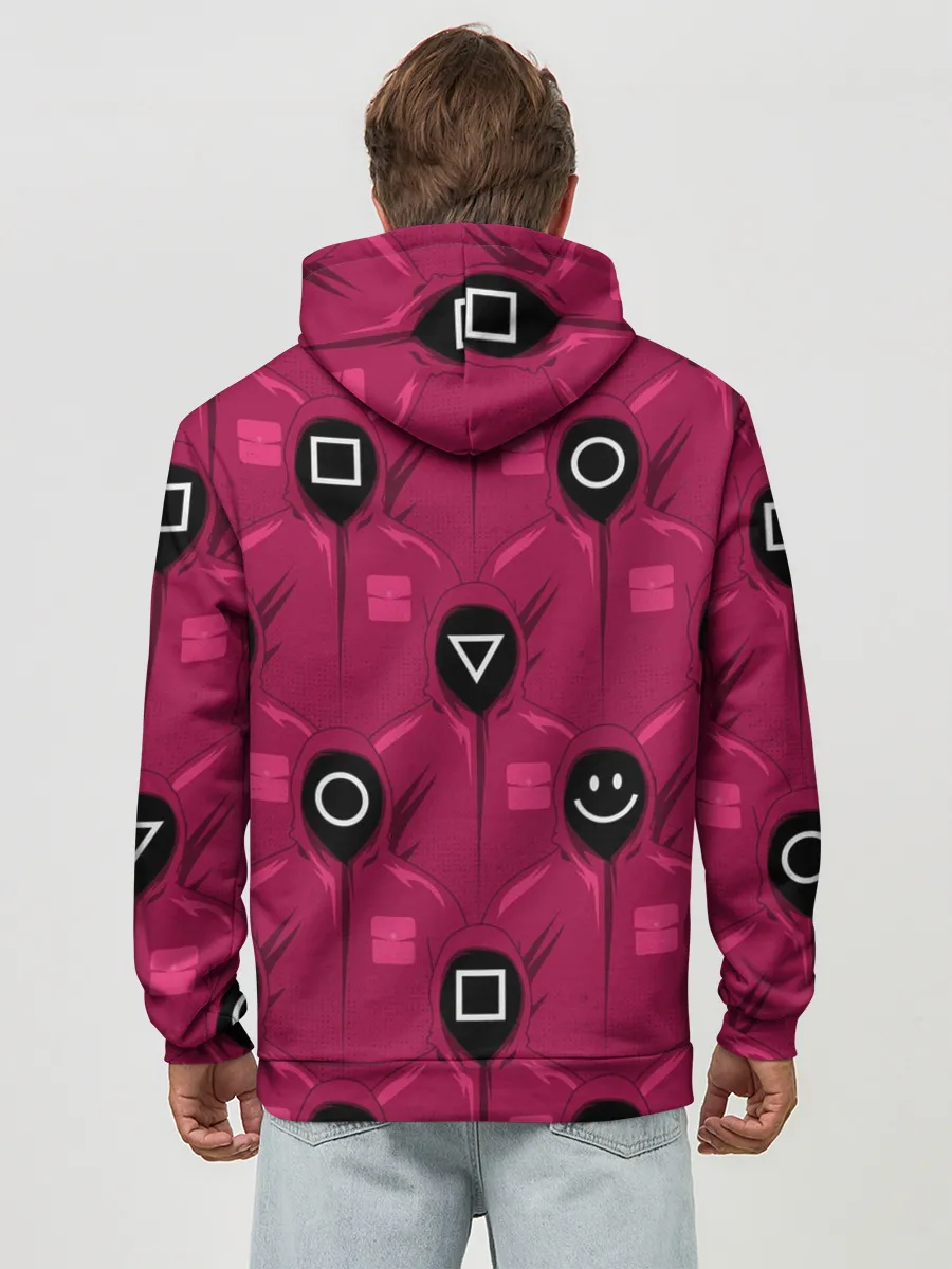 Худи мужской база хлопок / СОТРУДНИКИ ИГРЫ В КАЛЬМАРА