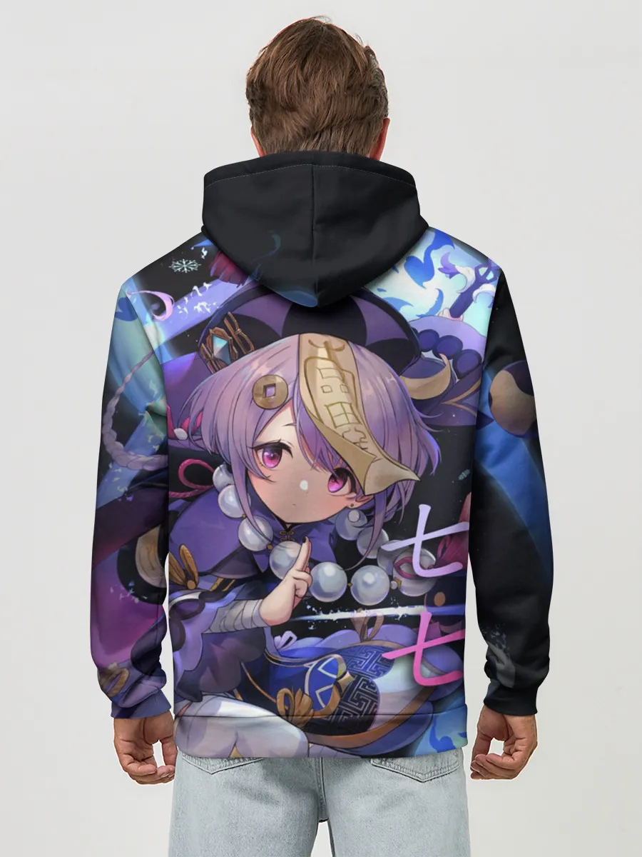 Худи мужской база хлопок / Genshin Impact: Qiqi