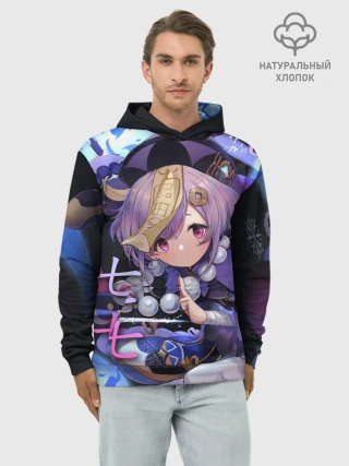 Худи мужской база хлопок / Genshin Impact: Qiqi