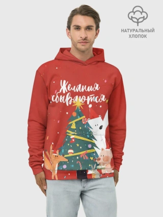 Худи мужской база хлопок / Желания сбываются