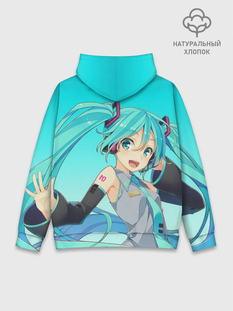 Худи мужской база хлопок / Hatsune Miku / Мику Хацунэ