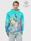 Худи мужской база хлопок / Hatsune Miku / Мику Хацунэ