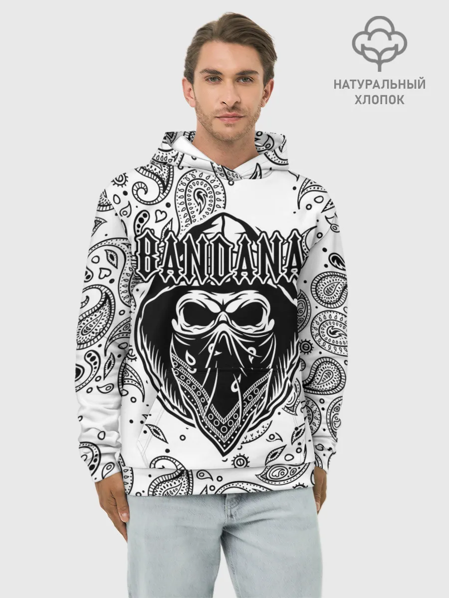Худи мужской база хлопок / BANDANA