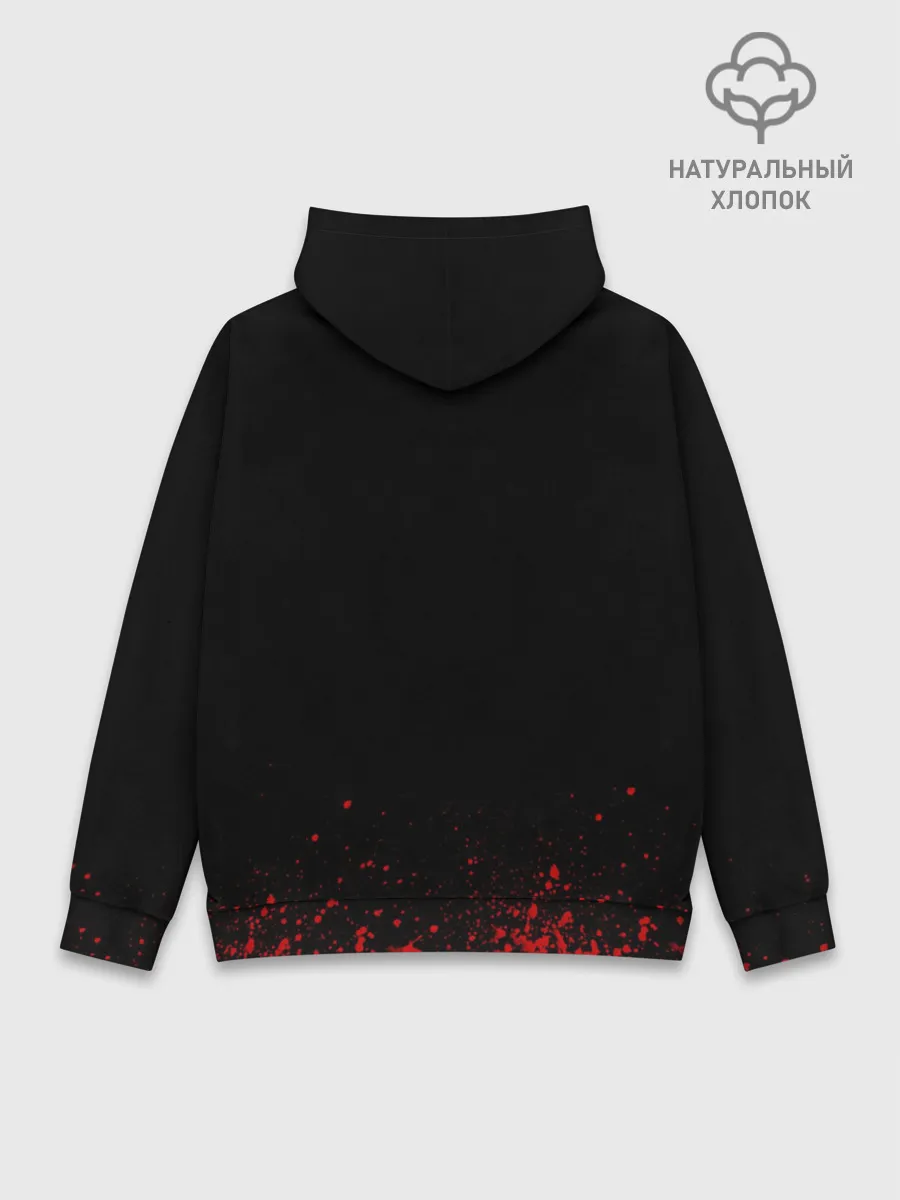 Худи мужской база хлопок / ТАРТАЛЬЯ | СНЕЖНАЯ | ЧЕРНЫЙ