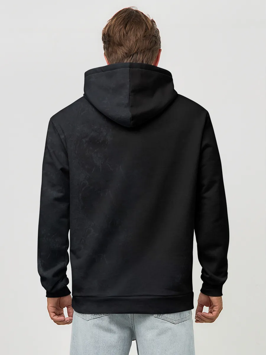 Худи мужской база хлопок / One Punch-Man эпичный Гароу