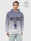 Худи мужской база хлопок / Ангус Янг чертик AC/DC