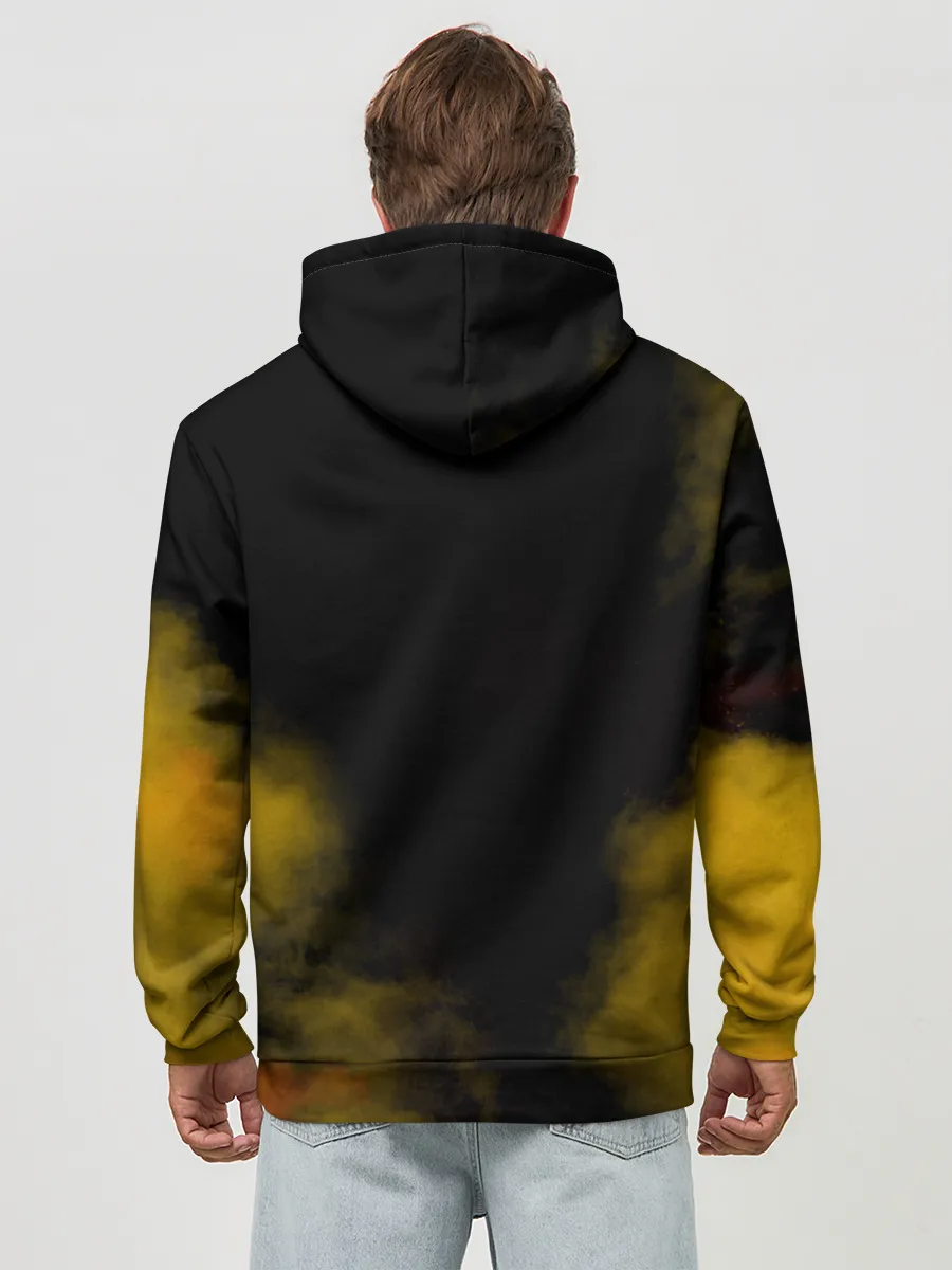 Худи мужской база хлопок / Карикатура Ангус Янг - AC/DC