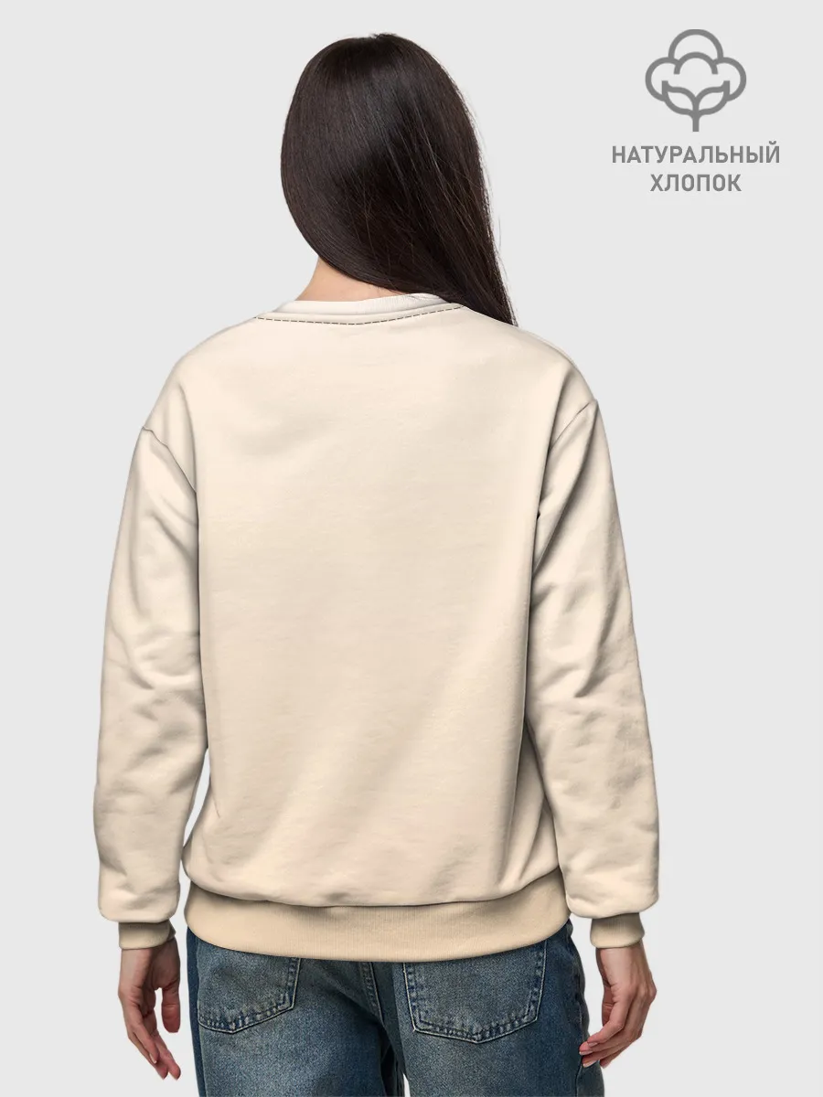 Женский свитшот базовый хлопок / С Новым годом