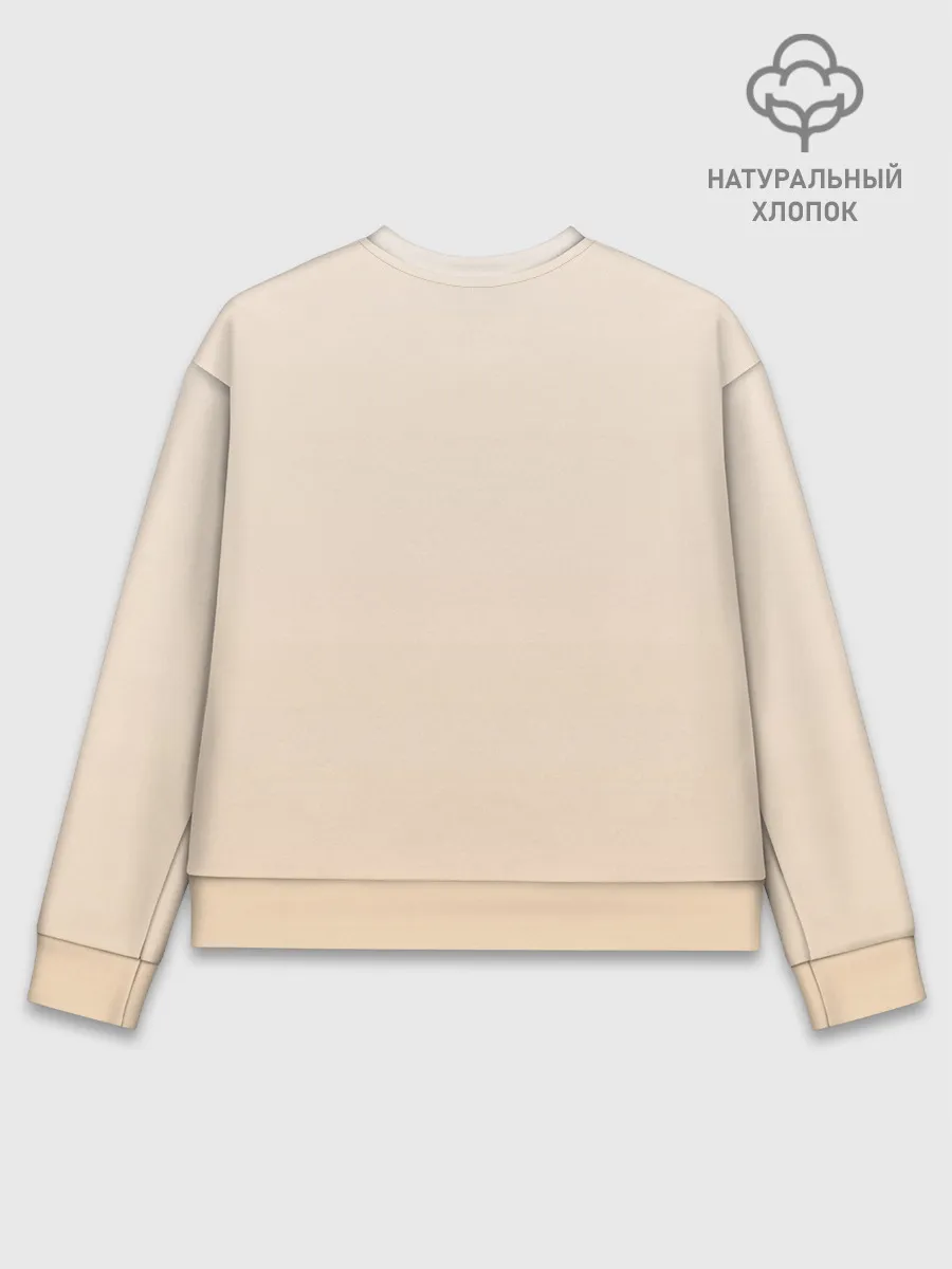 Женский свитшот базовый хлопок / С Новым годом