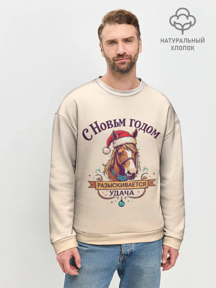 Мужской свитшот база хлопок / С Новым годом