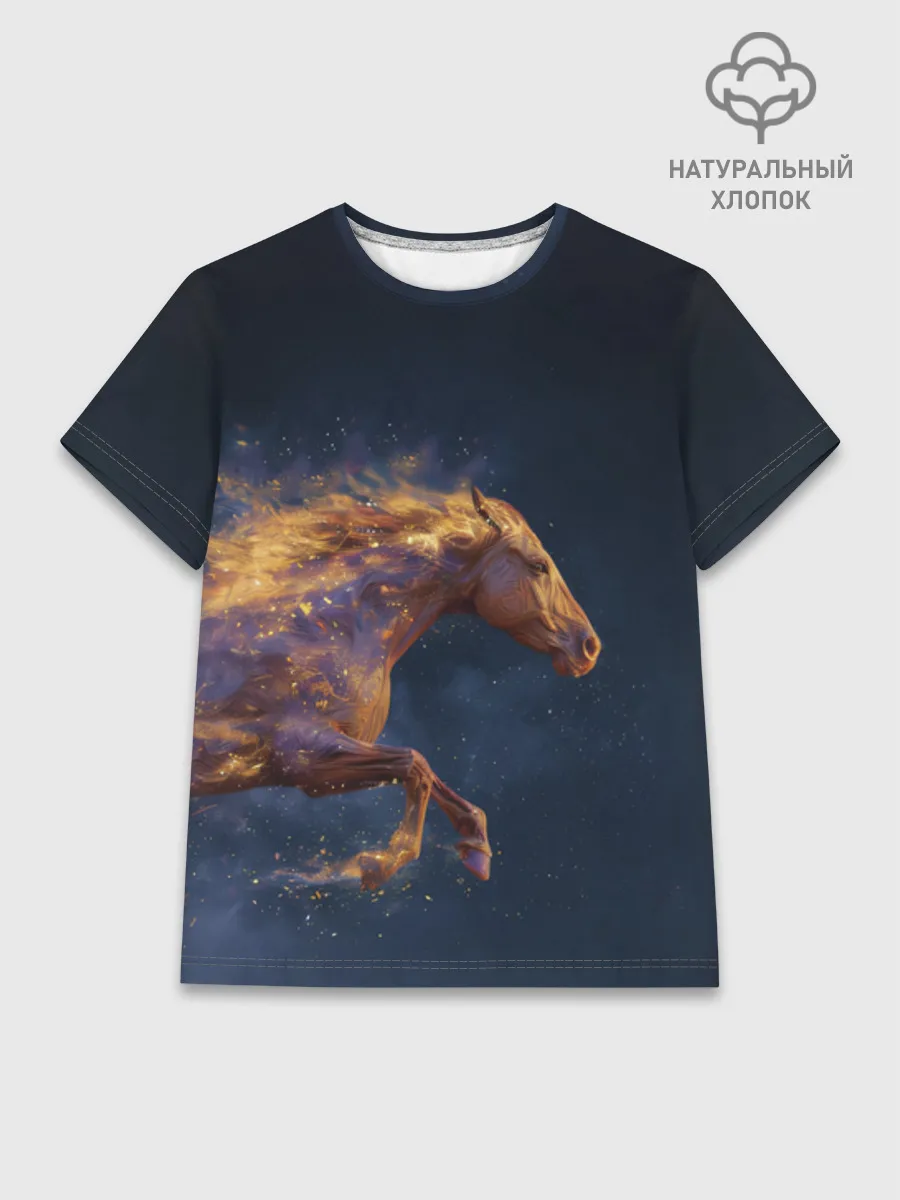 Женская базовая футболка хлопок / SpaceHorse