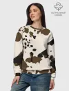 Женский свитшот базовый хлопок / CowPrint