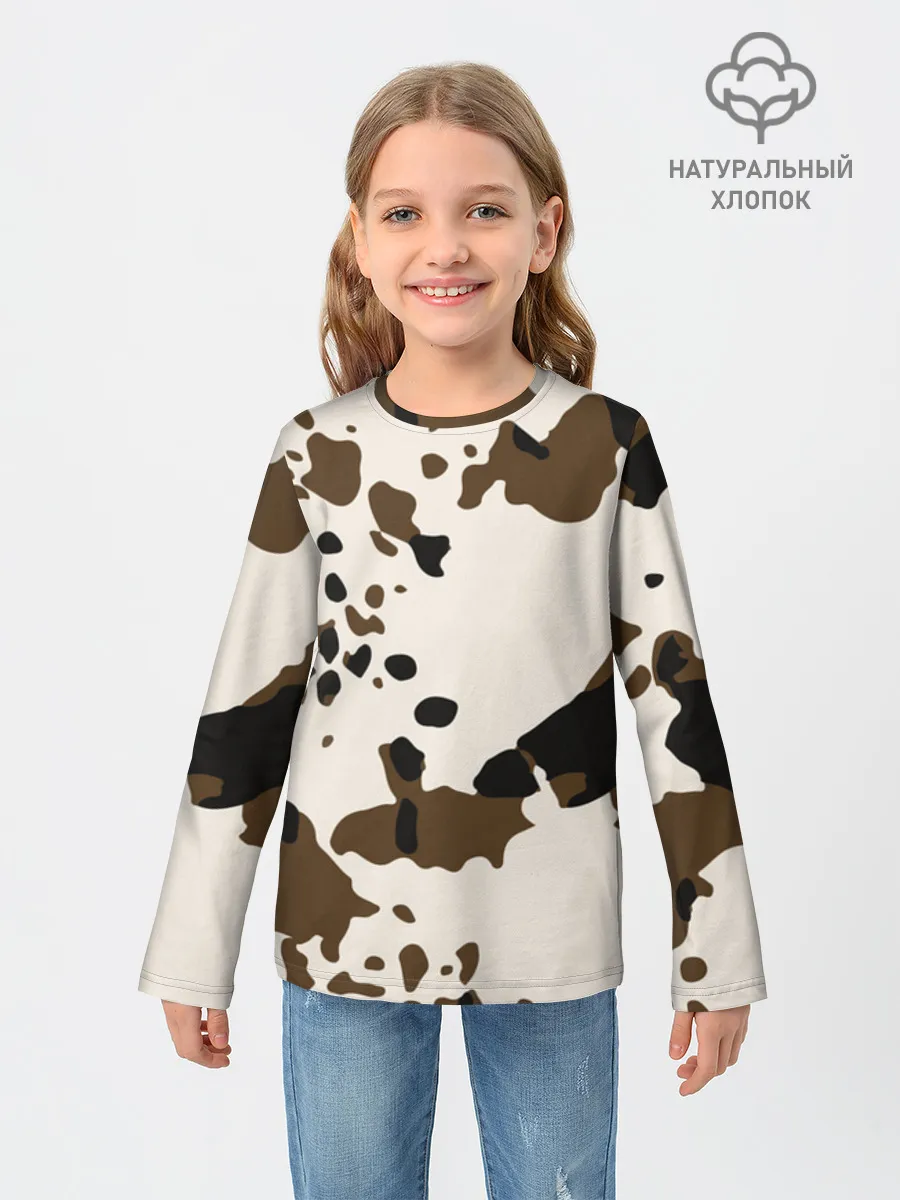 Детский лонгслив хлопок / CowPrint