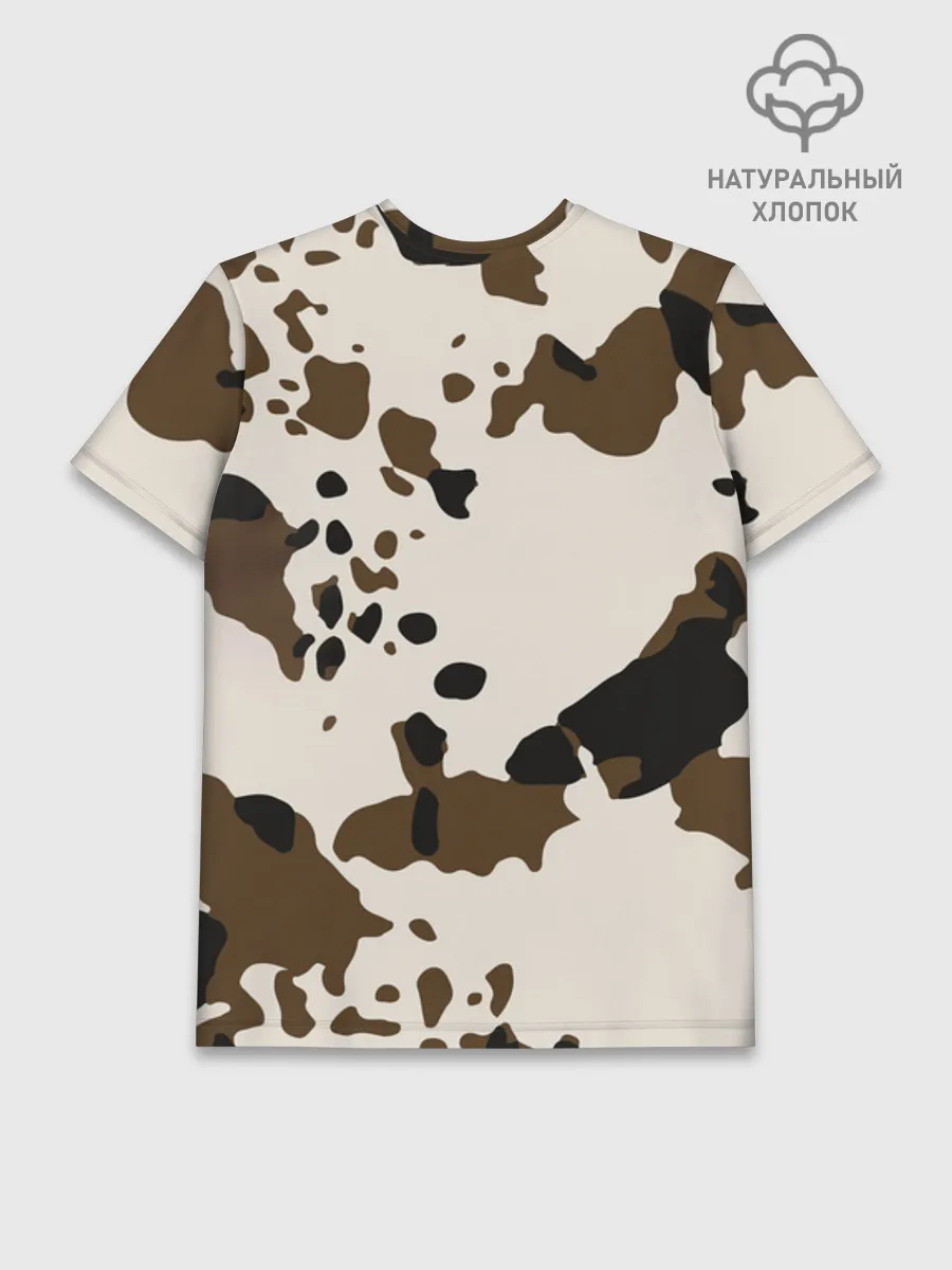 Мужская базовая футболка хлопок / CowPrint
