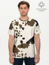 Мужская базовая футболка хлопок / CowPrint