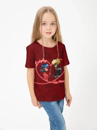 Детская футболка хлопок / Леди Баг и Супер Кот