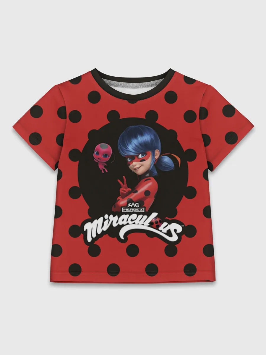 Детская футболка хлопок / Леди Баг и Тикки