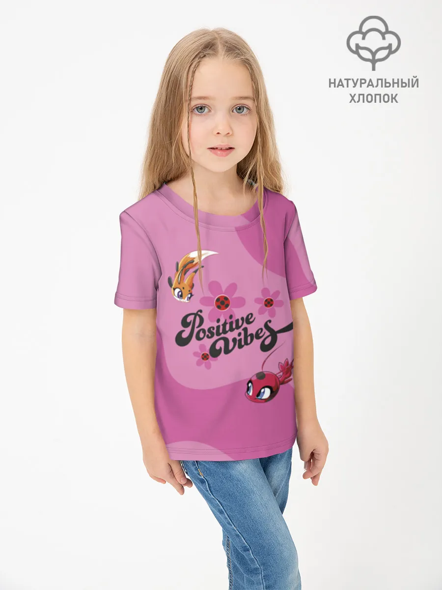 Детская футболка хлопок / Леди Баг позитив