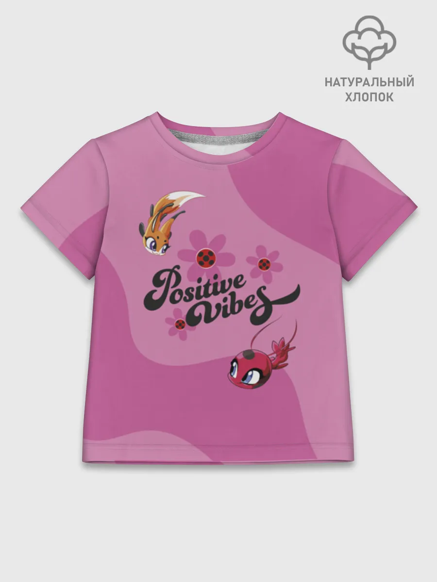 Детская футболка хлопок / Леди Баг позитив