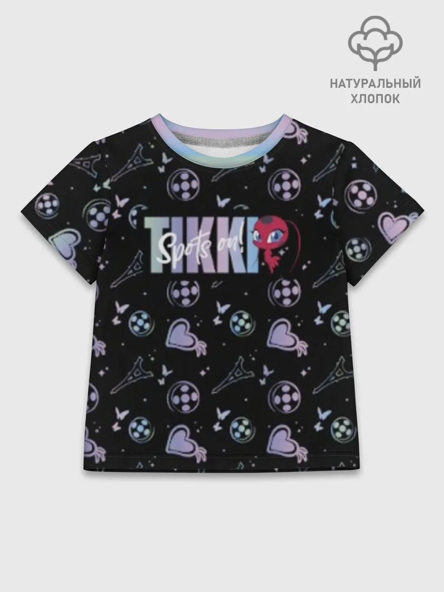 Детская футболка хлопок / Tikki Black